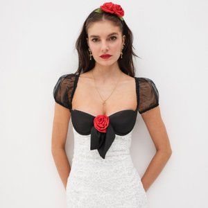 For Love And Lemons Black and White Mini Dress